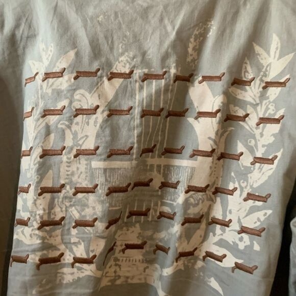 Franky Max Mens Cotton Button-Up Shirt Embroidered & Printed Design Made In Kore - Picture 5 of 6